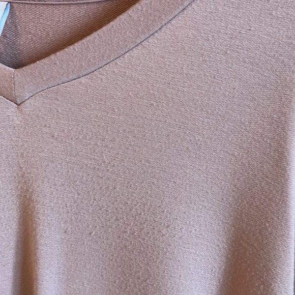 Z Supply Mauve Drop Shoulder Vneck Size Small - Picture 4 of 4
